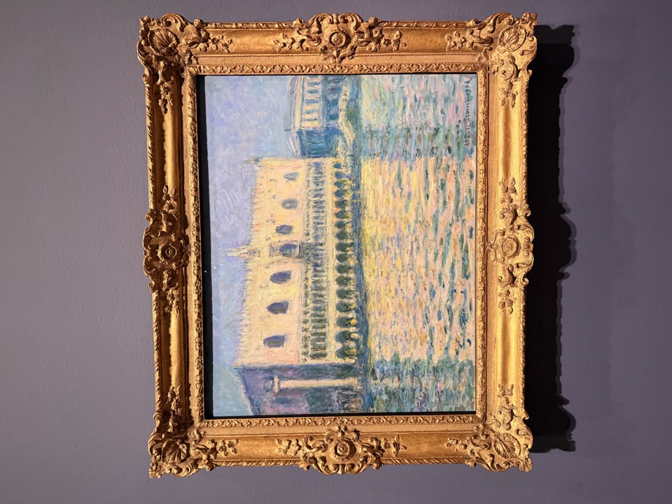 Same palace, three canvases, three kinds of light. This is what it looks like when your eye has a dealer who can sell everything it produces.
